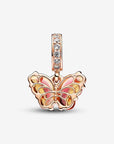 Pandora Roze en Gele Muranoglazen Vlinder Hangende Bedel 782698C01 - PansiteNederland.nl