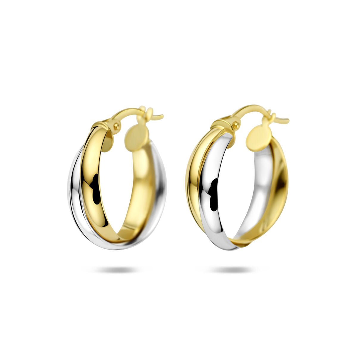 Fantasy Collection Oorbellen 18,5 mm 14K bicolor goud