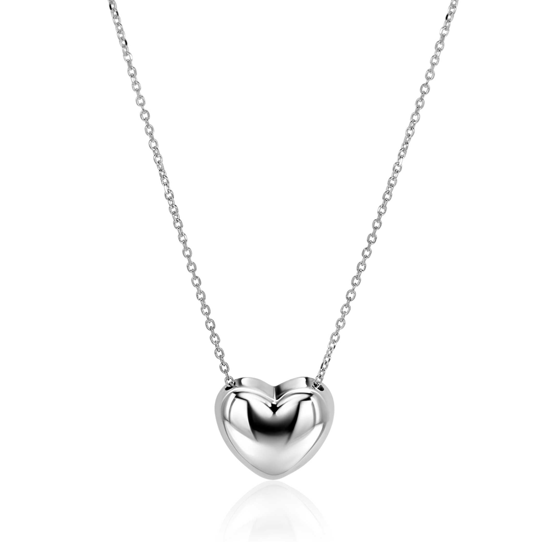 ZINZI Met Luxe Groot Hart (15mm) 40 Ketting - ZIC2672