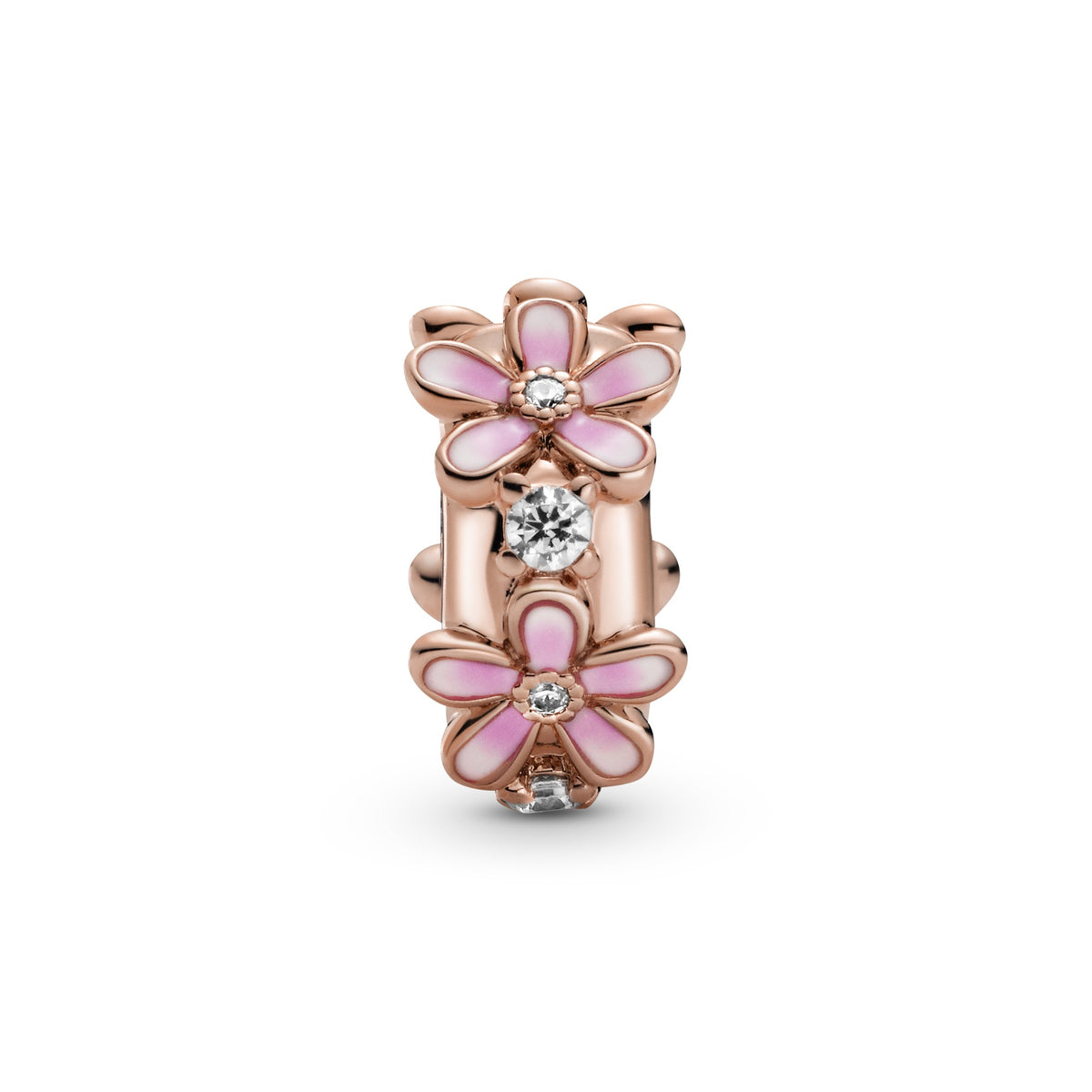 Pandora Roze Madeliefje Clipbedel roségoudverguld 788809C01