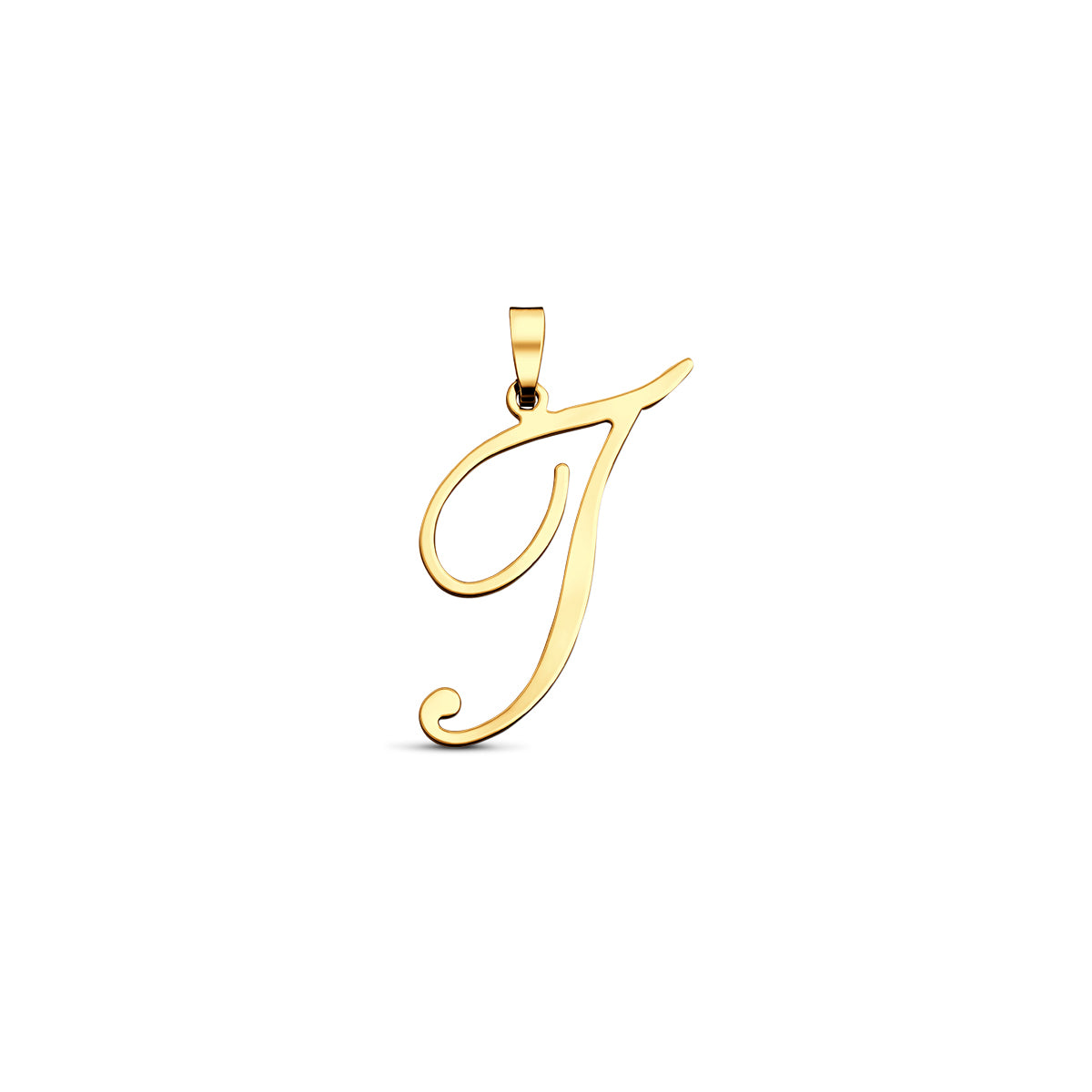 Hanger sierletter I 18 mm 14K geelgoud #Letter_I