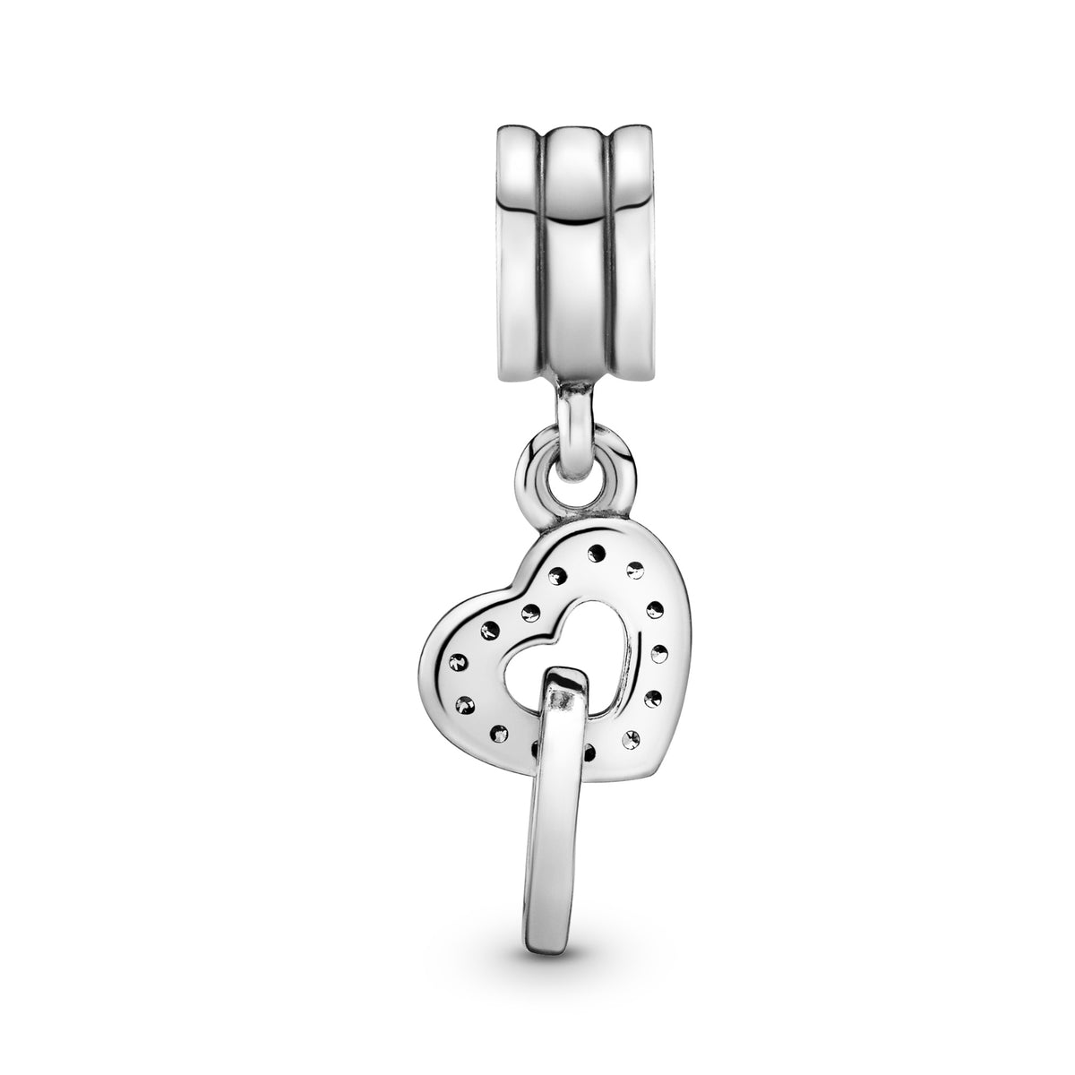 Pandora Verstrengelde Harten Hangende Bedel zilver 791242CZ