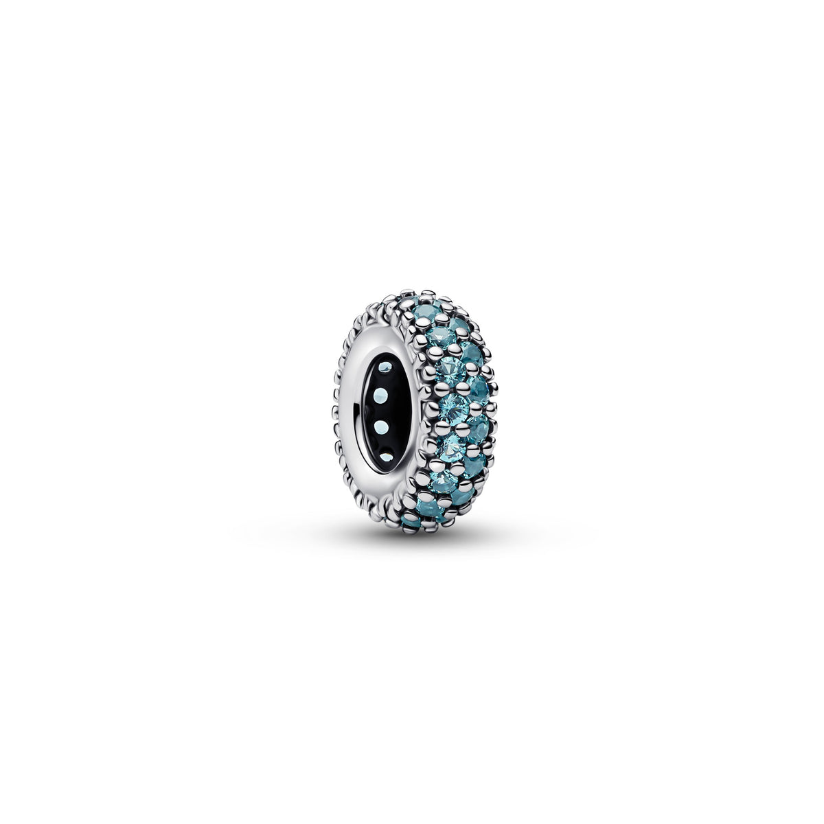 Pandora IJsblauwe Steen Spacer Bedel zilver