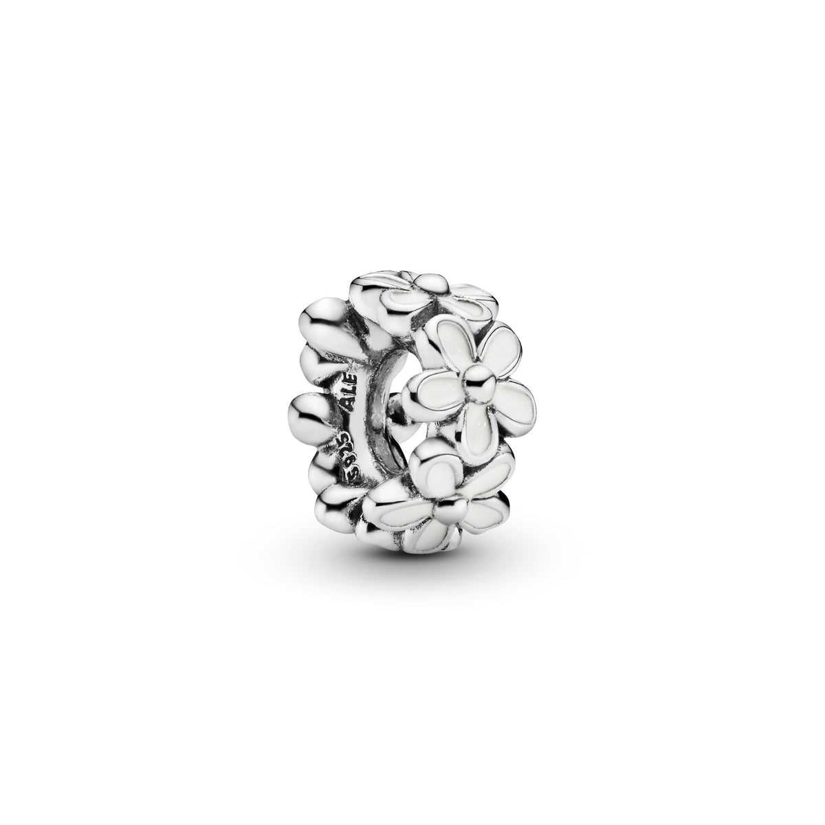 Pandora Wit Madeliefje Spacer zilver