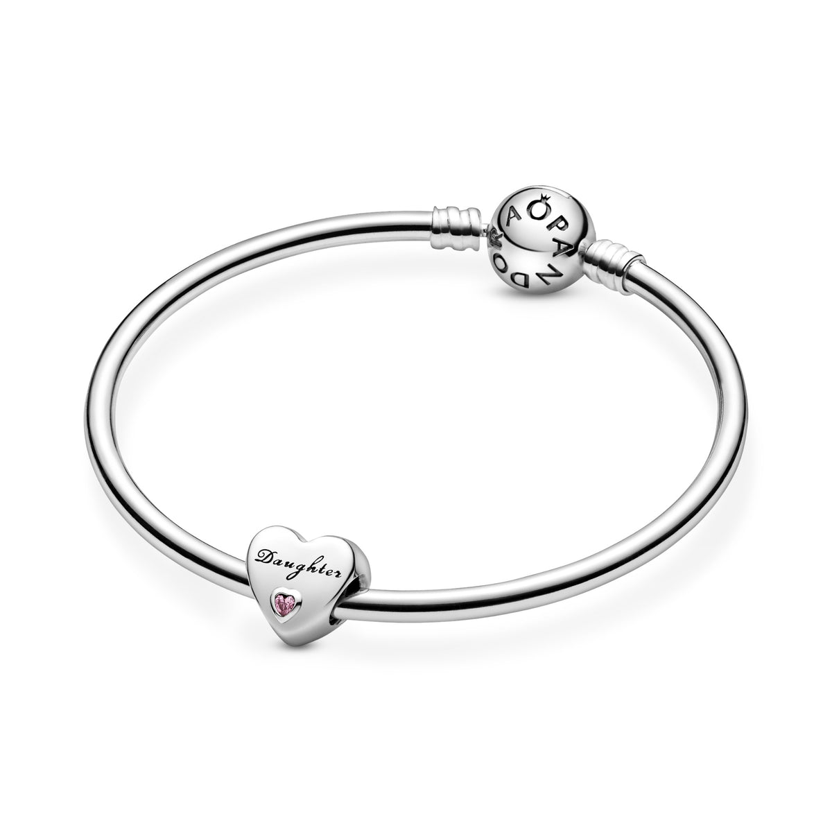 Pandora Dochter Hart Bedel zilver 791726PCZ