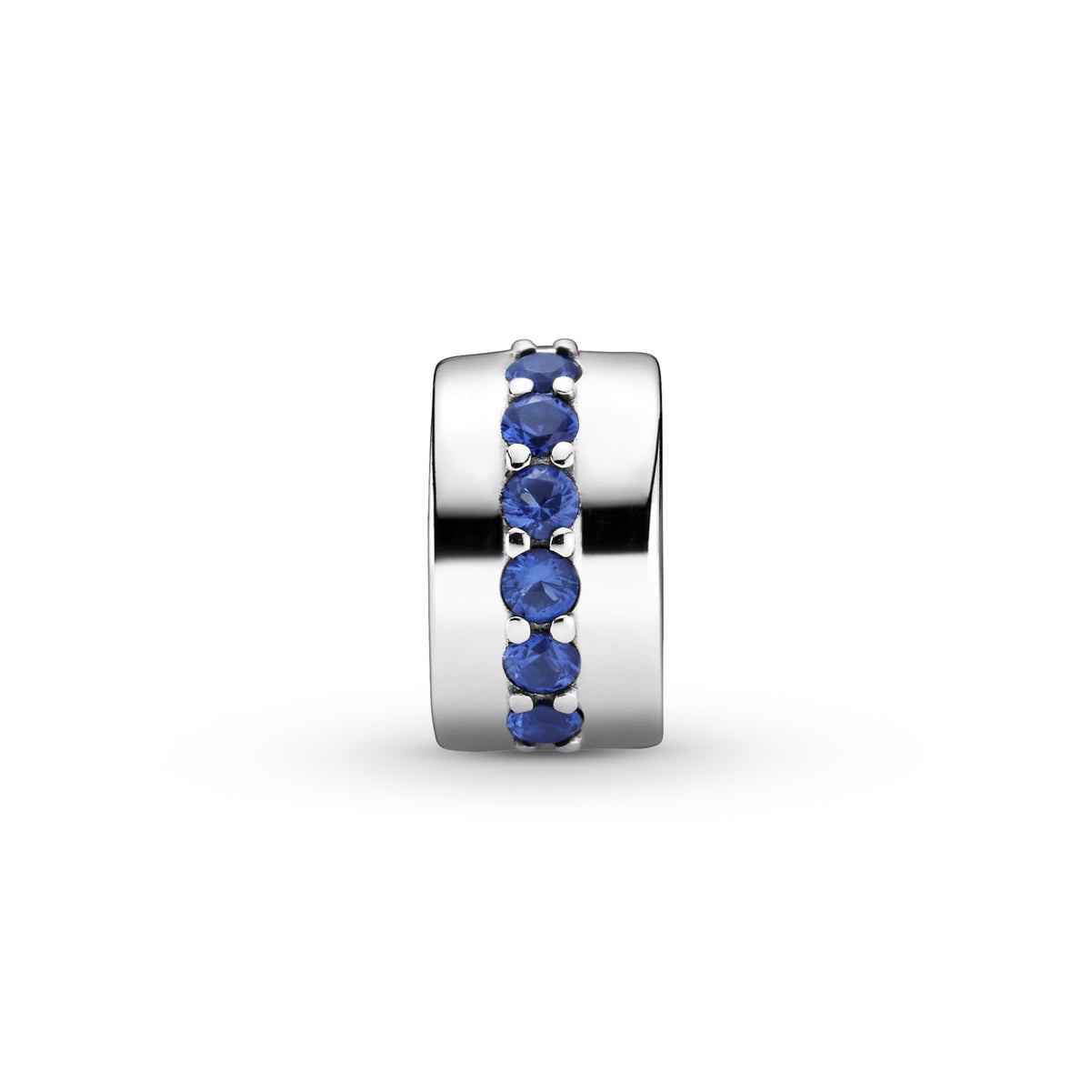 Pandora Blauwe Sprankelende Clipbedel zilver 791972C01