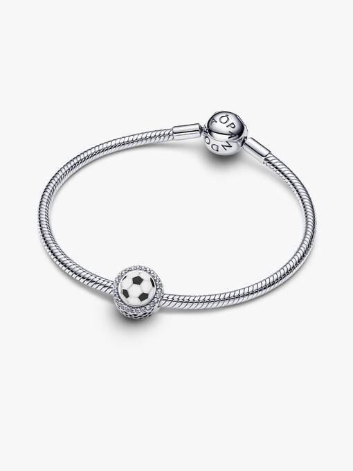 Pandora Graveerbare Team Bride Bedel zilver 792016CZ_E089