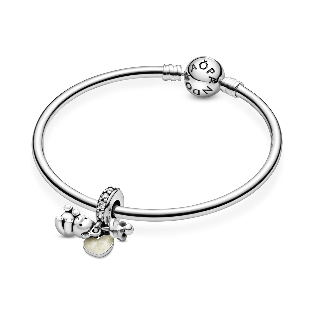 Pandora Baby Teddybeer Hangende Bedel zilver 792100CZ