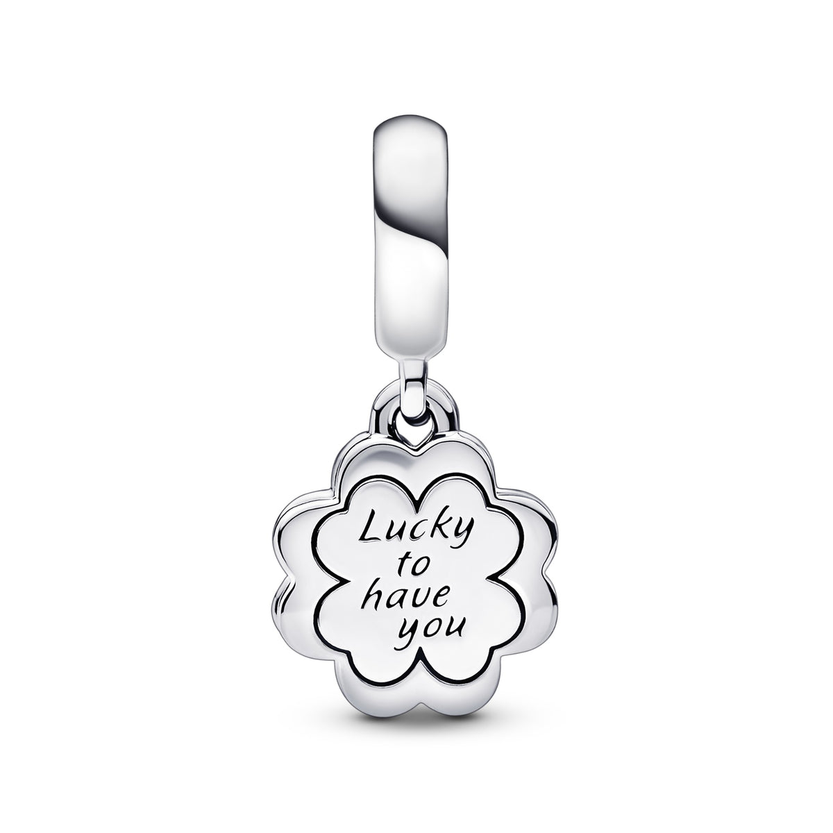 Pandora Four-leaf Clover Friendship Dubbele Hangende Bedel zilver 792245C01