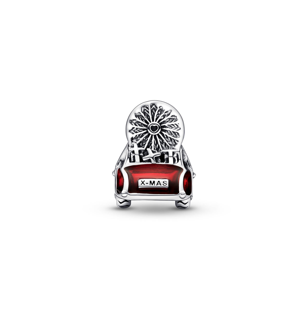 Pandora Kerstbedel Auto met Kerstboom zilver 792358C01