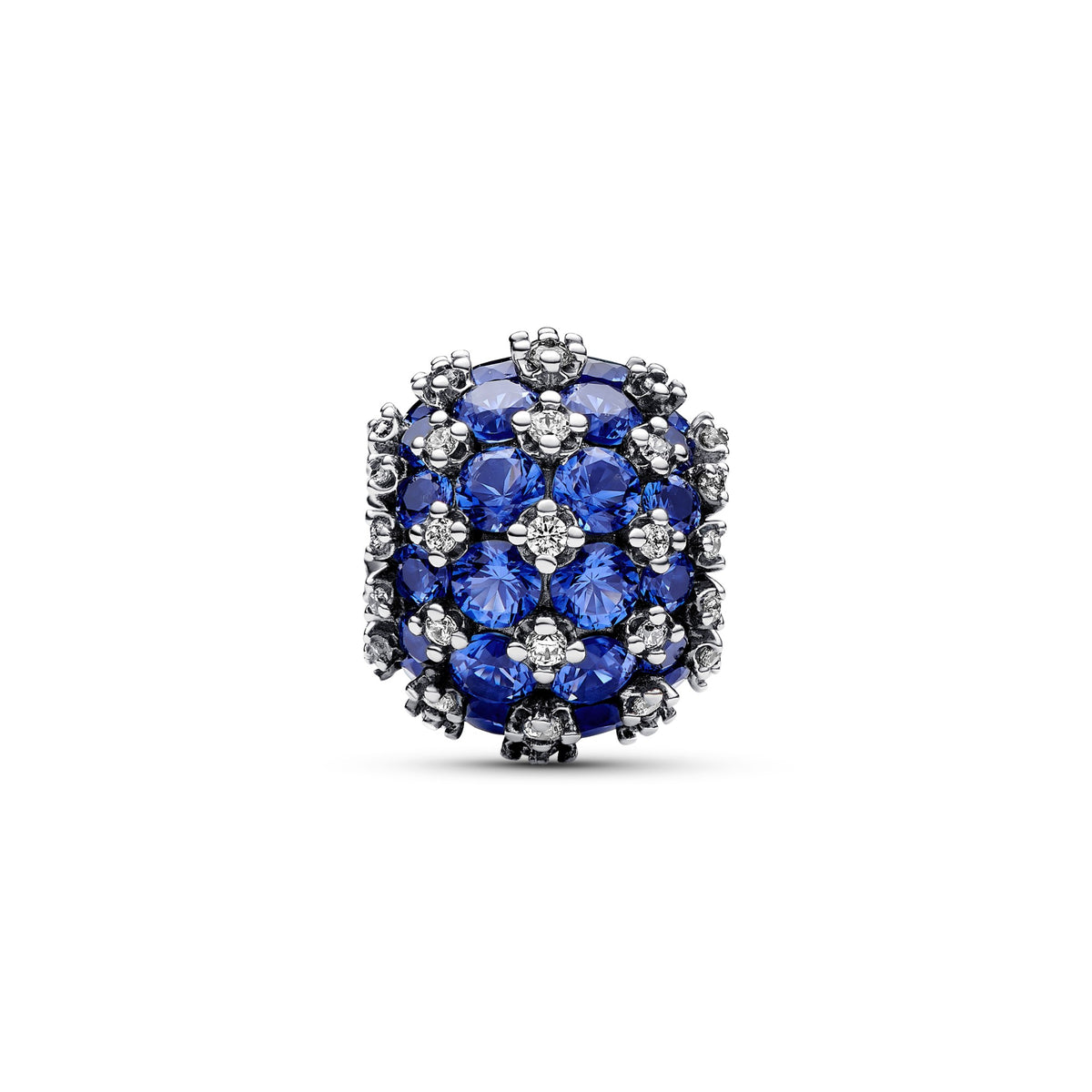 Pandora Sprankelende Ronde Blauwe Pavébedel zilver 792630C02