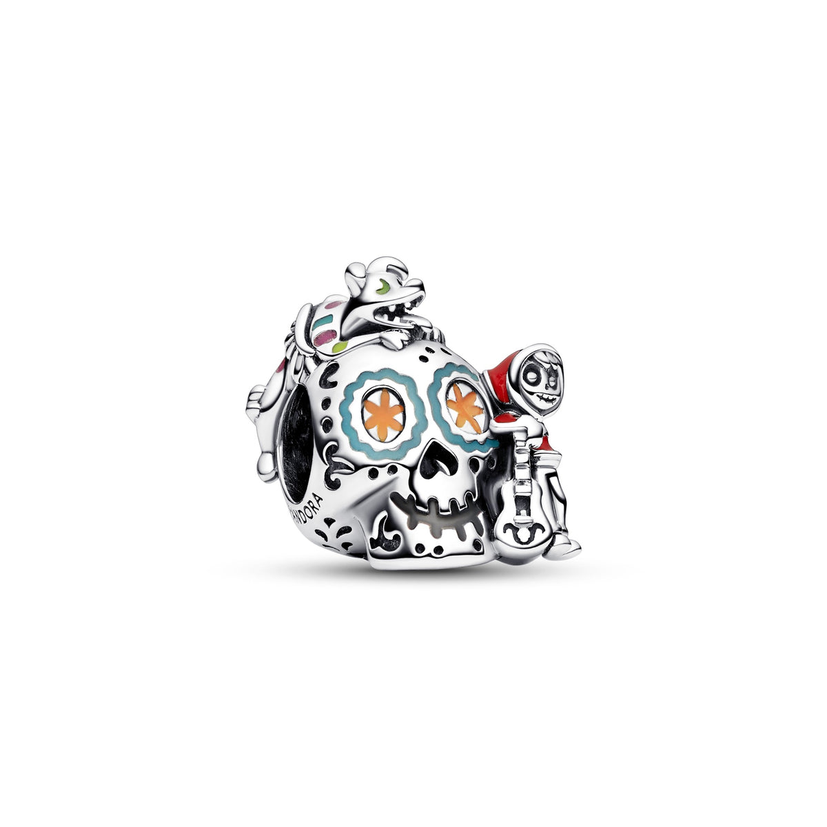 Pandora Disney Pixar Coco Miguel & Dante schedel Glow-in-the-dark Bedel zilver