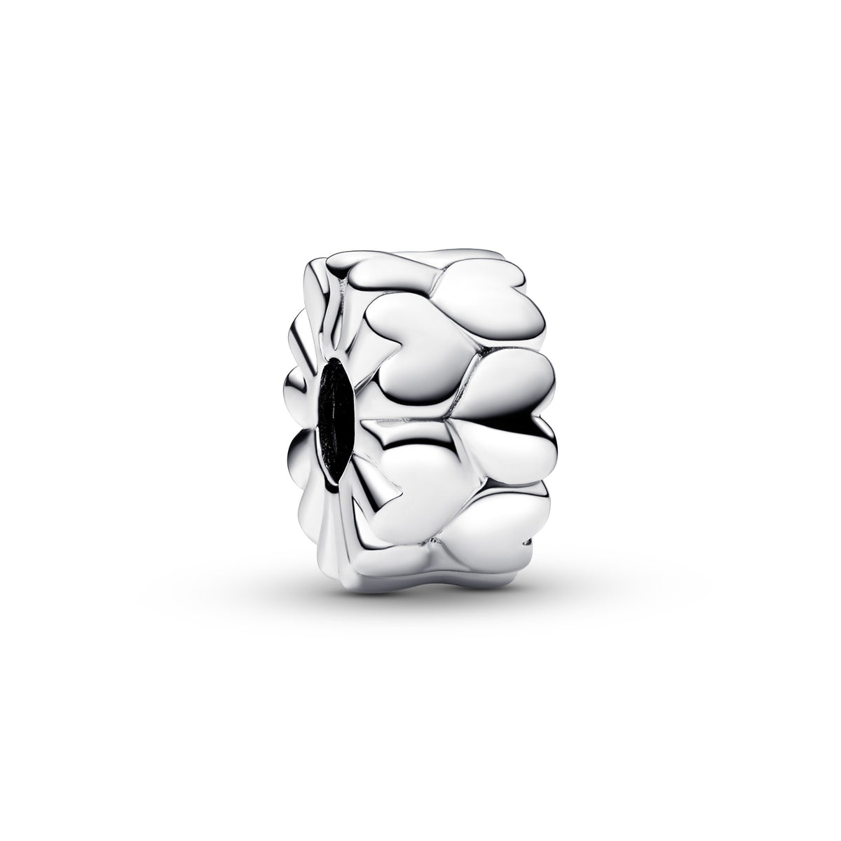 Pandora Hart Patroon Clipbedel zilver