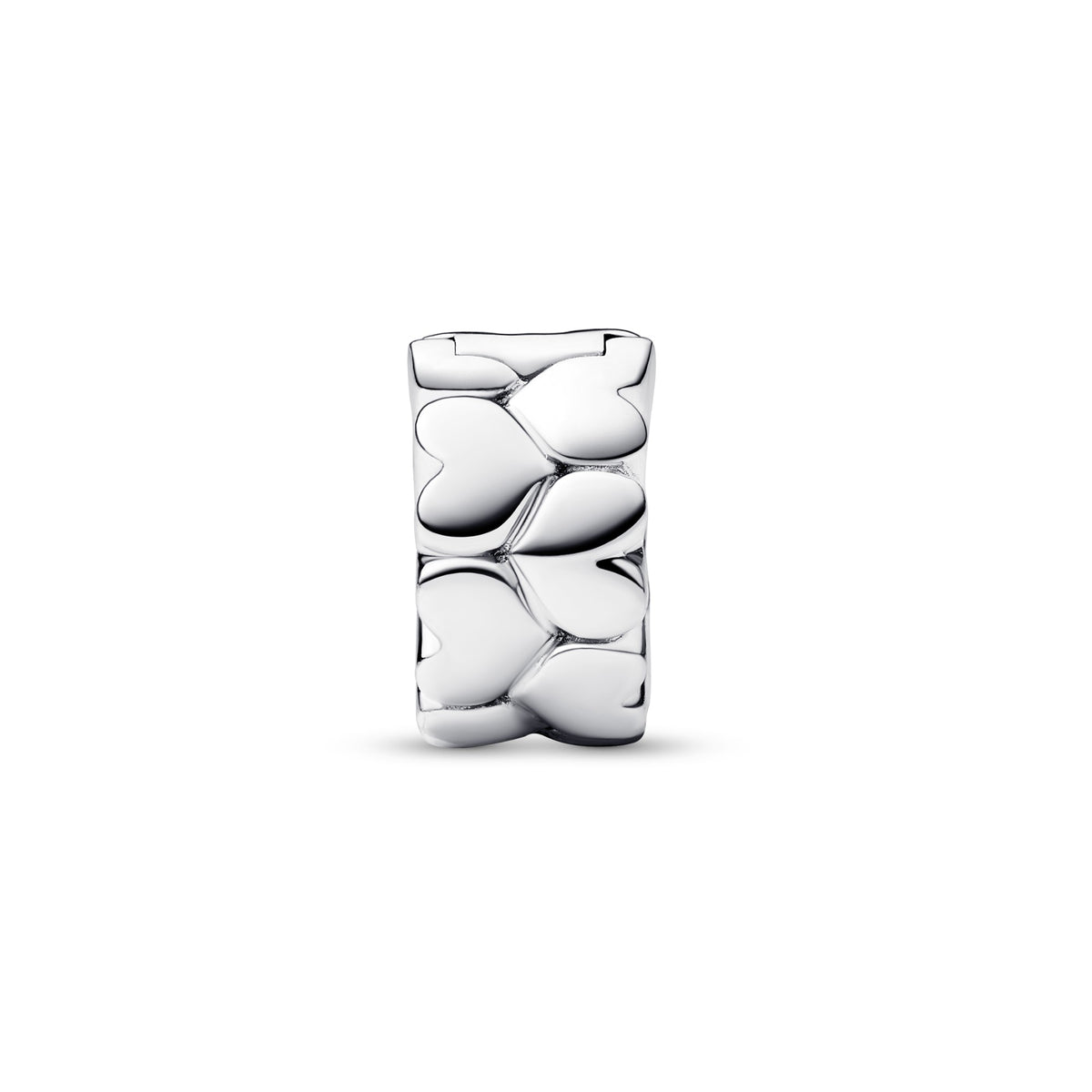 Pandora Hart Patroon Clipbedel zilver 792828C00