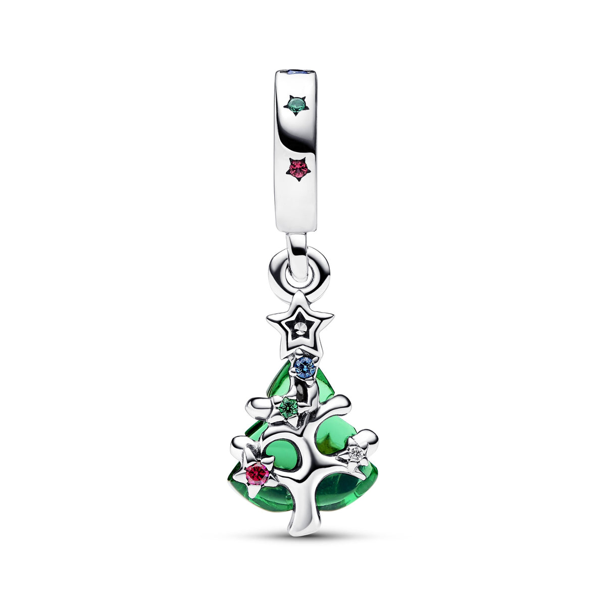 Pandora Sprankelende Kerstboom Hangende Bedel zilver 792983C01