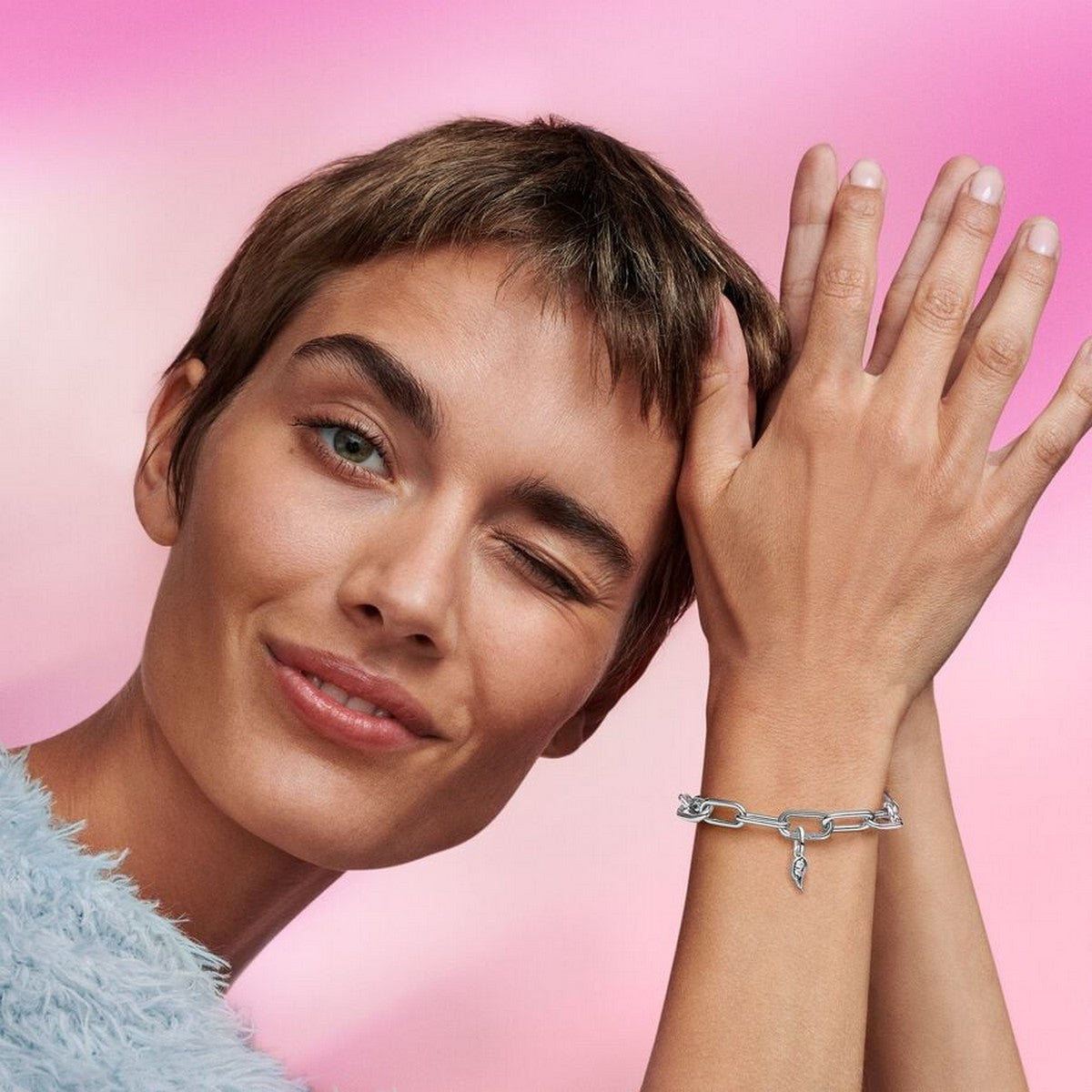 Pandora Sprankelende Engelenvleugel Hangende Bedel zilver - 793041C01