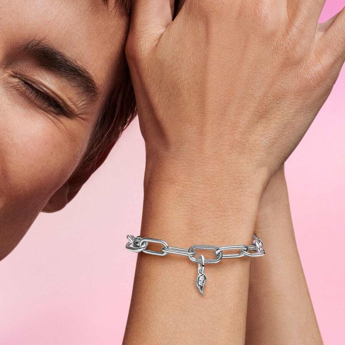 Pandora Sprankelende Engelenvleugel Hangende Bedel zilver - 793041C01