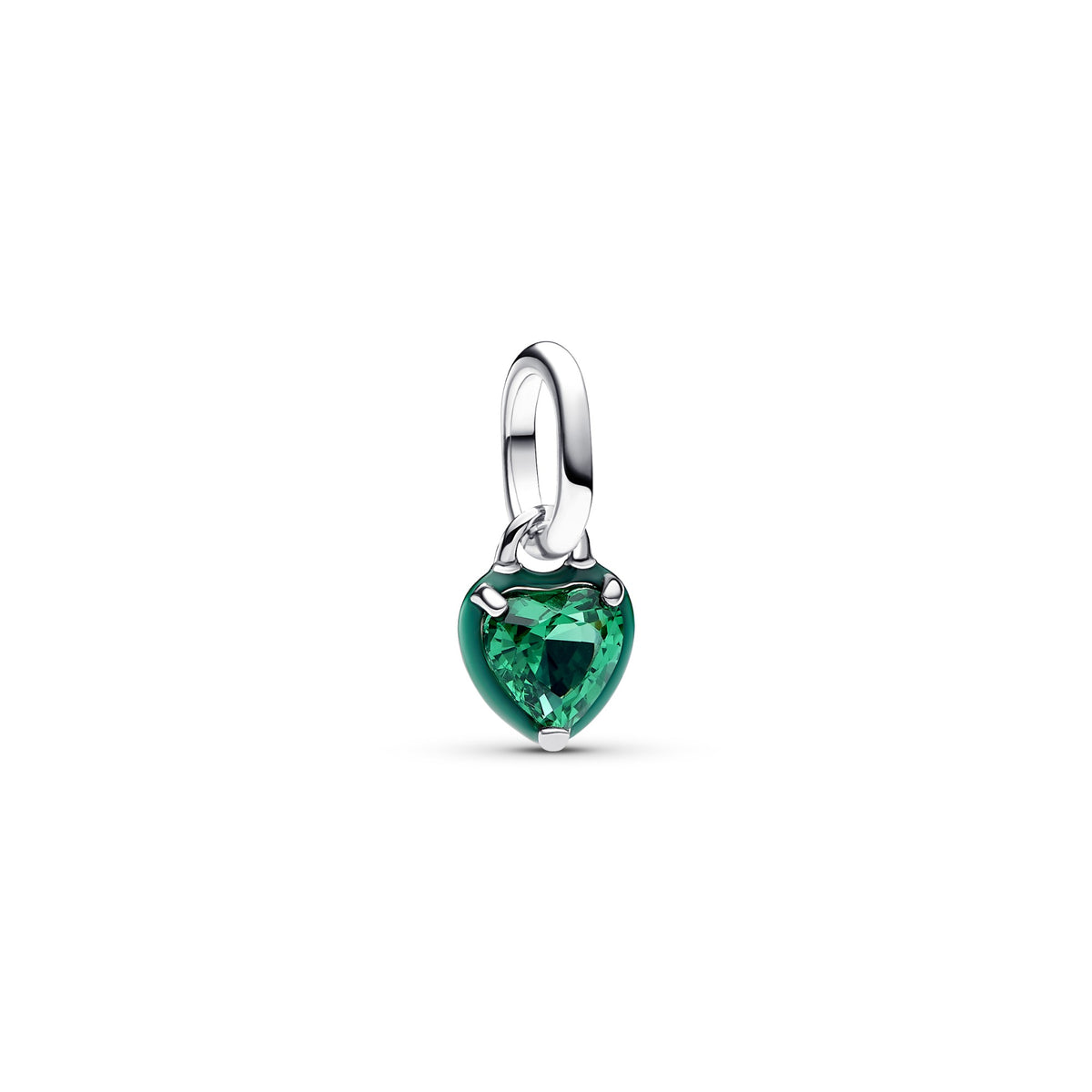 Pandora ME Groene Paarse Chakra Hart Mini Hangende Bedel zilver