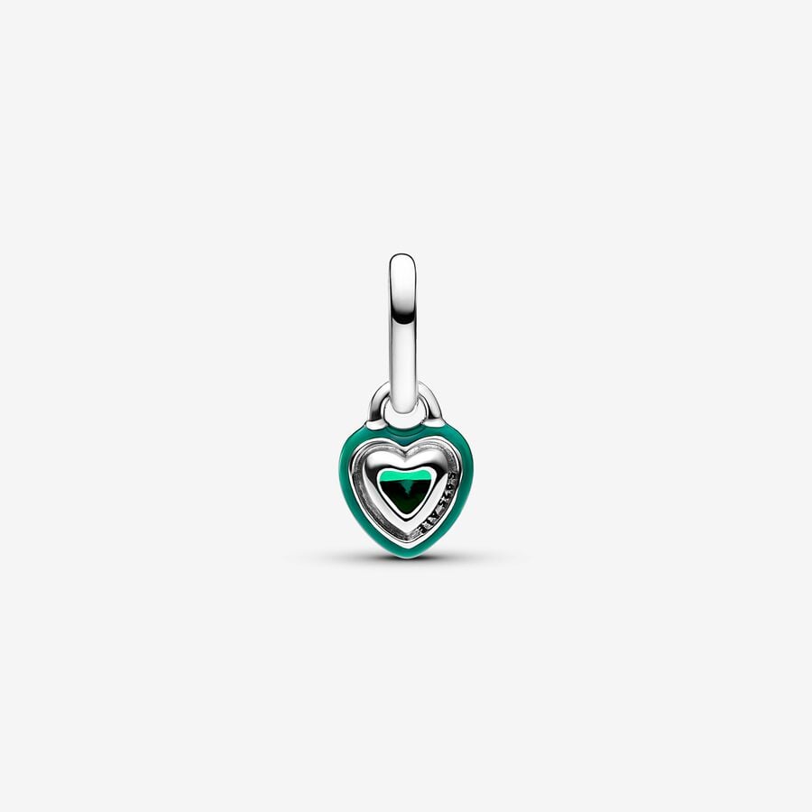 Pandora ME Groene Paarse Chakra Hart Mini Hangende Bedel zilver - 793042C03