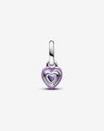 Pandora ME Paarse Chakra Hart Mini Hangende Bedel 793042C04 - PansiteNederland.nl