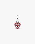 Pandora Rood Chakra Hart Mini Hangende Bedel - 793042C05