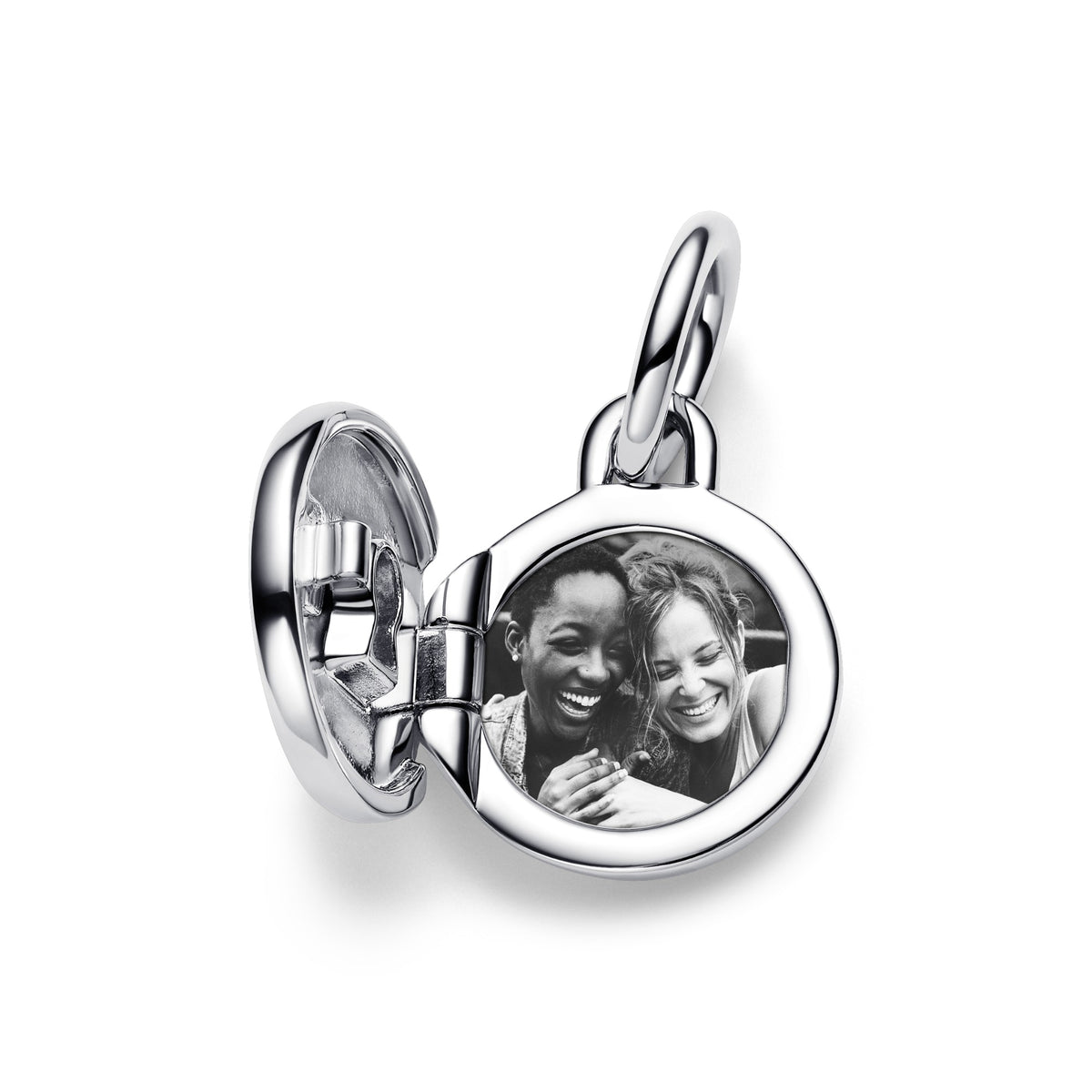 Pandora Te openen & graveerbare liefdesmedaillon hangende bedel zilver 793066C01