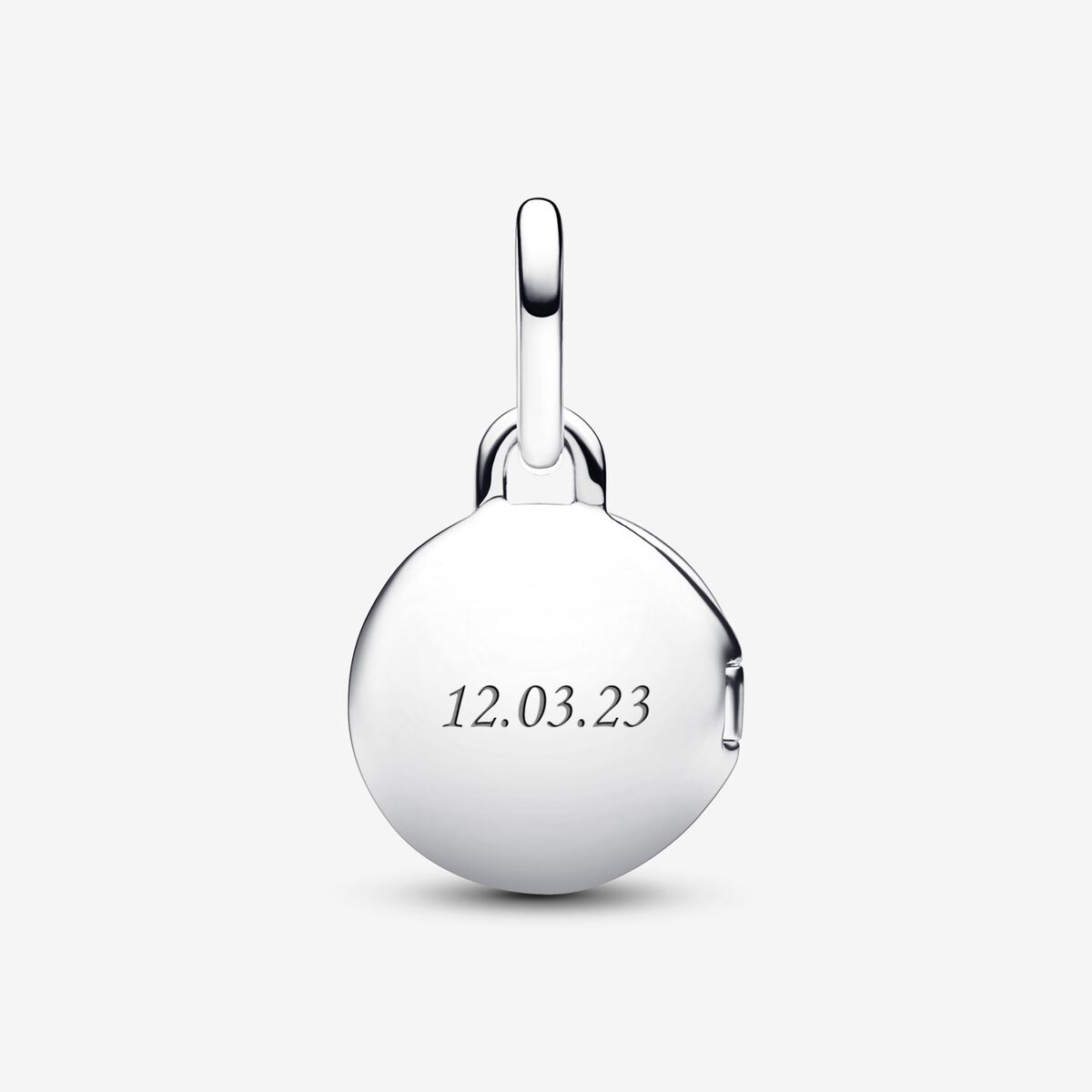Pandora Te openen & graveerbare liefdesmedaillon hangende bedel zilver medallion - 793066C01