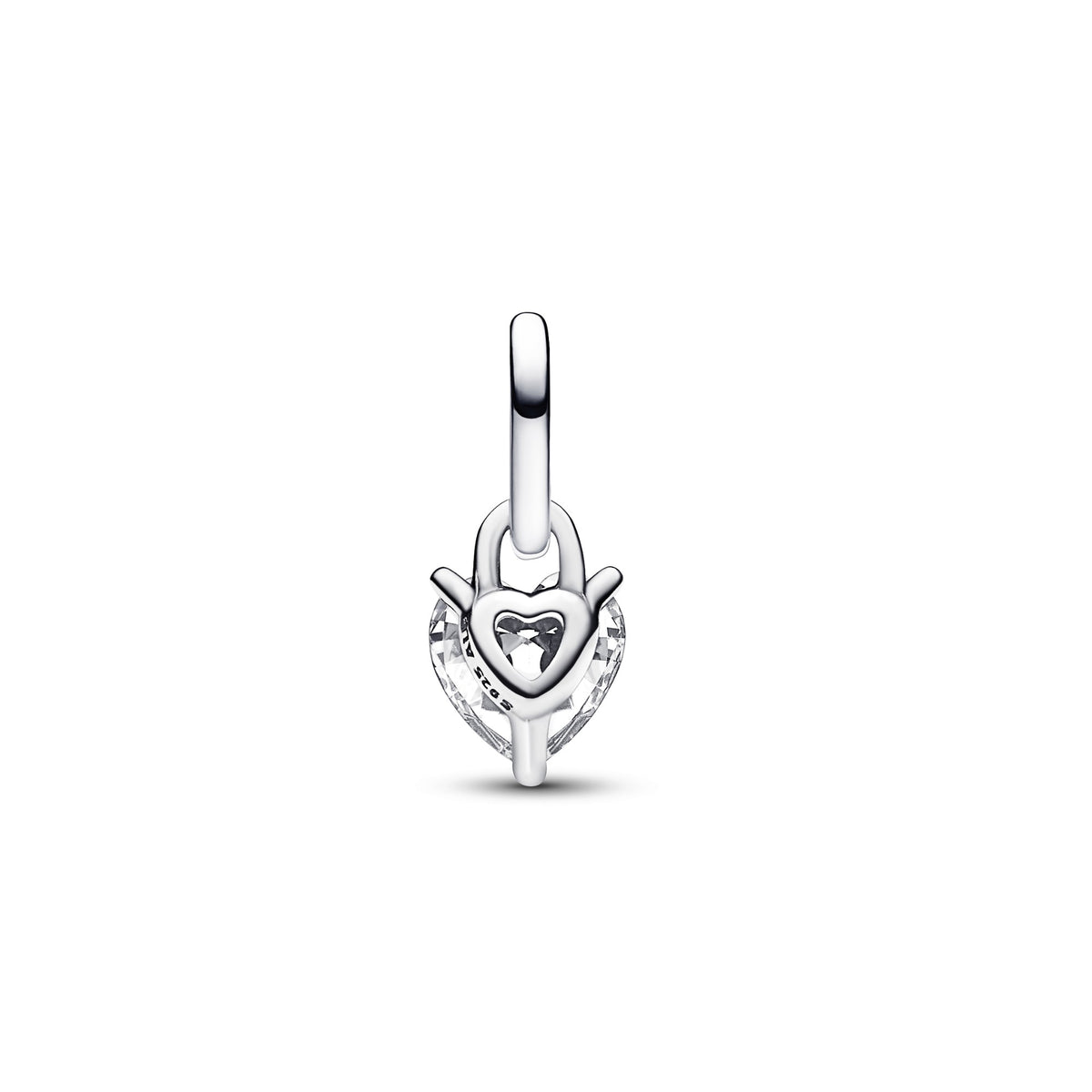 Pandora ME sleutelgat hart hangende minibedel zilver 793086C01