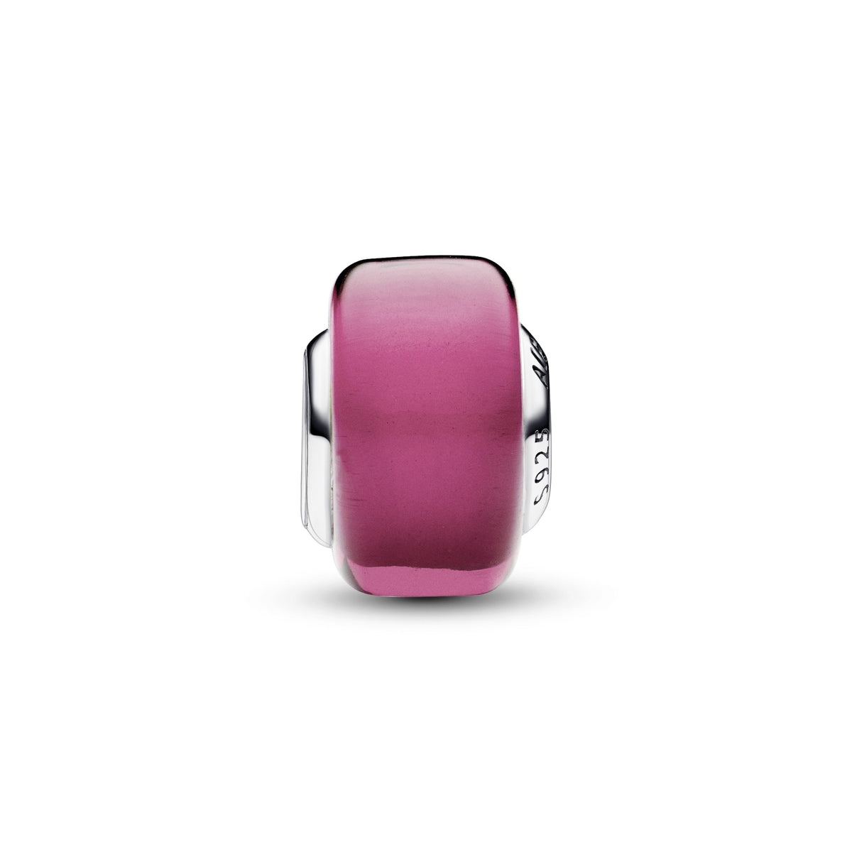 Pandora Roze minibedel van muranoglas zilver 793107C00