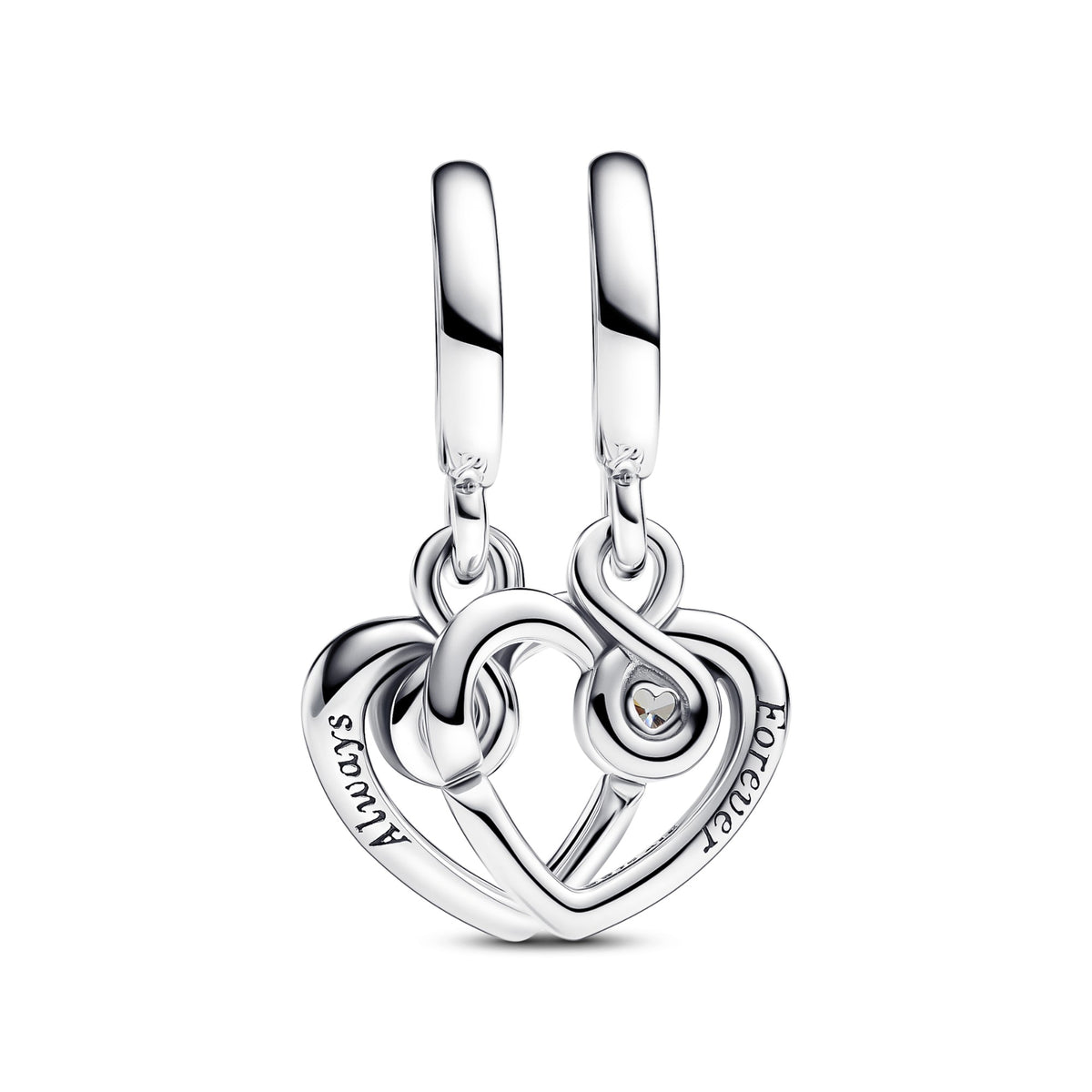 Pandora Forever & Always Deelbare Hangende Bedel zilver 793232C01