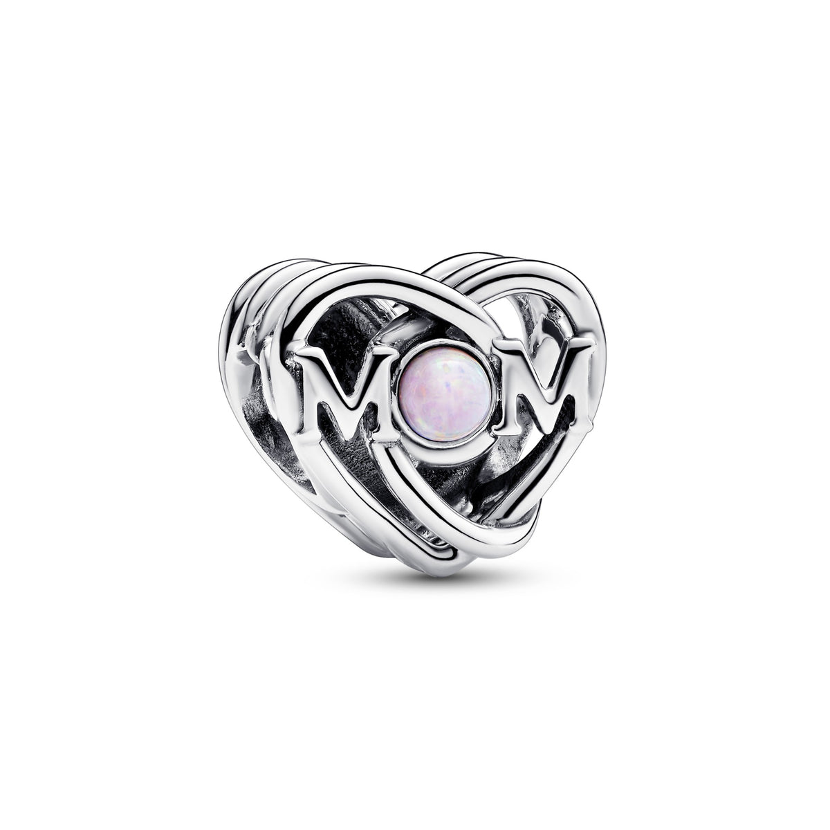 Pandora Opengewerkte Mum en Hart Bedel zilver