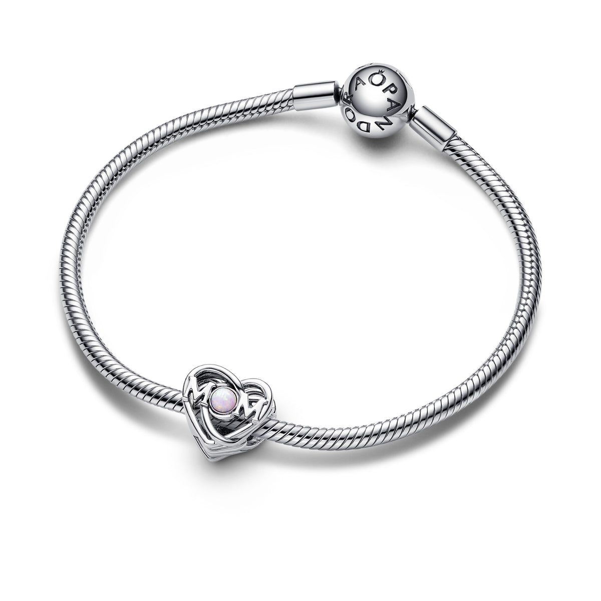 Pandora Opengewerkte Mum en Hart Bedel zilver 793233C01