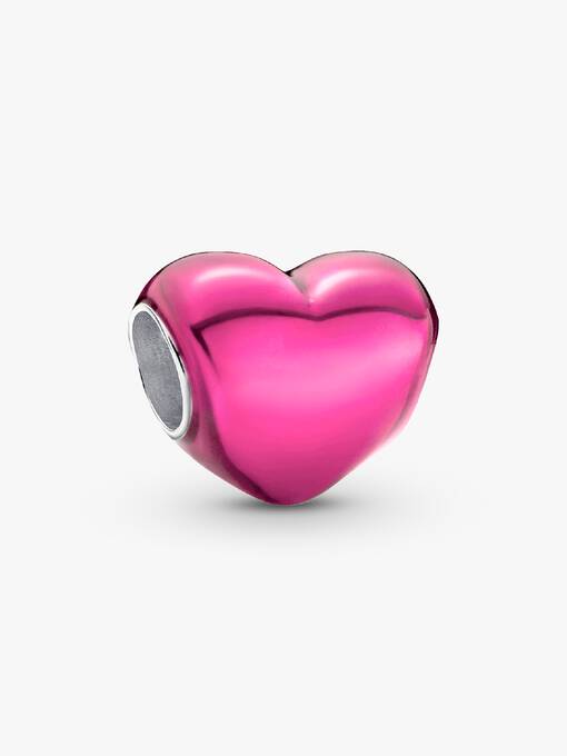 Pandora Metallic Roze Hart Bedel zilver - 793337C03