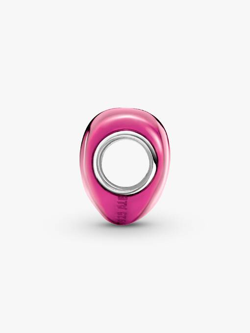 Pandora Metallic Roze Hart Bedel zilver - 793337C03
