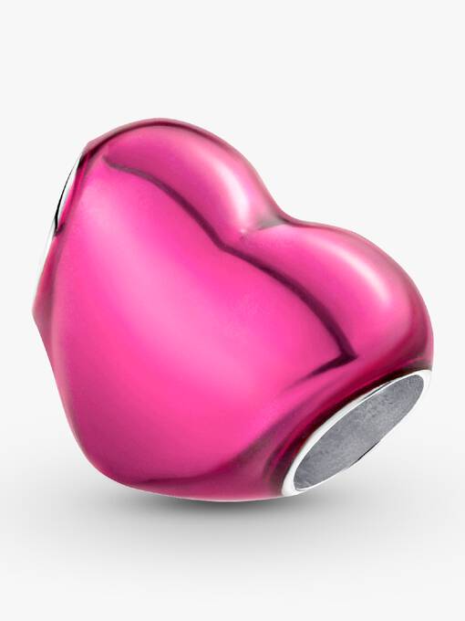 Pandora Metallic Roze Hart Bedel zilver - 793337C03