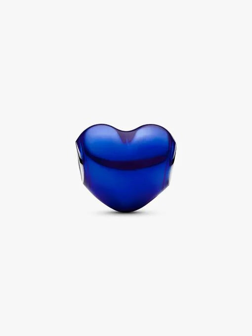 Pandora Metallic Blauwe Hart Bedel zilver - 793337C05