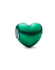 Pandora Metallic Hart Bedel 793337C07 – Groen