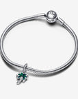 Pandora Opalescent Groene Palmboom Hangende Bedel 793352C01 - PansiteNederland.nl
