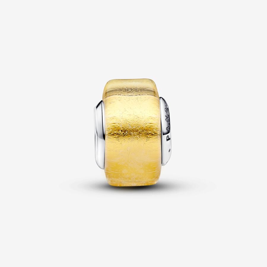 Pandora Goudkleurige minibedel van muranoglas - 793353C00