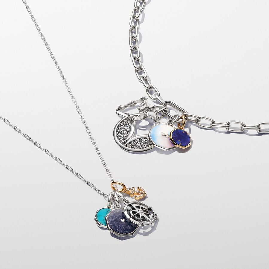 Pandora Turkooiskleurige Graveerbare Mini Medaillonbedel zilver medallion - 793388C01