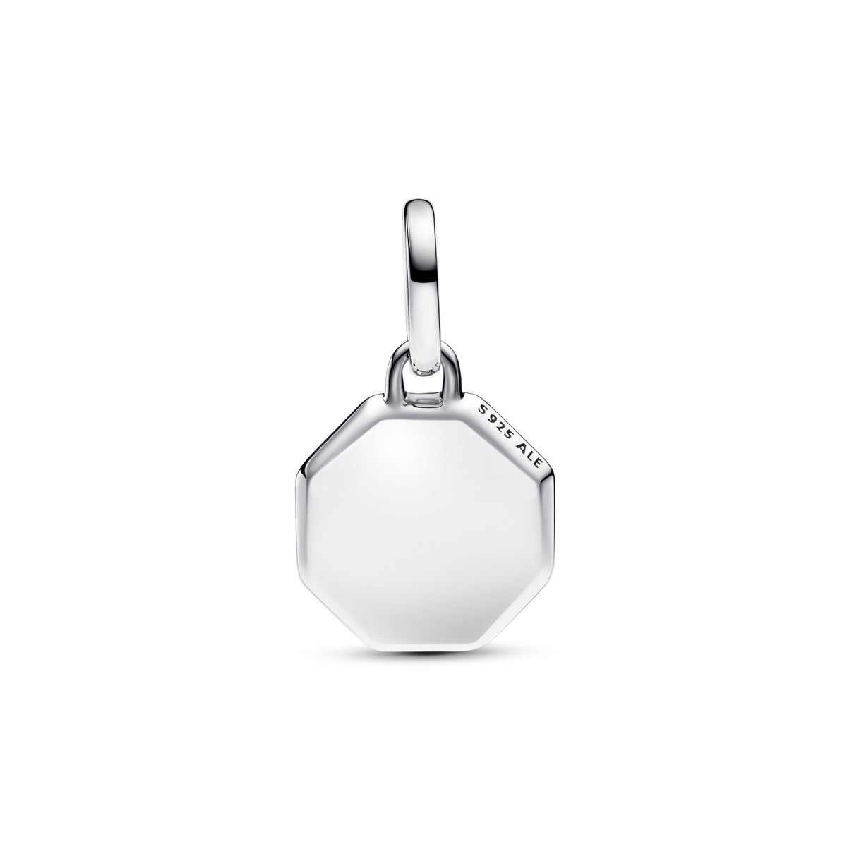 Pandora Turkooiskleurige Graveerbare Mini Medaillonbedel zilver 793388C01