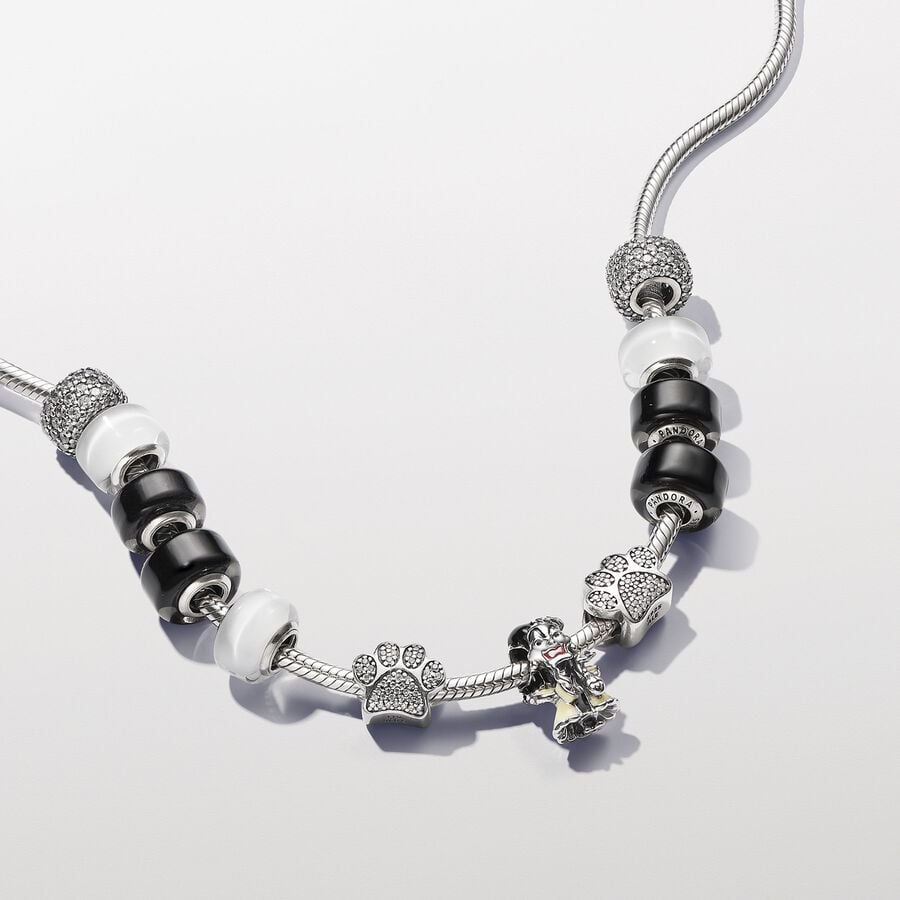 Pandora Disney Schurken Cruella De Vil Bedel zilver - 793424C01