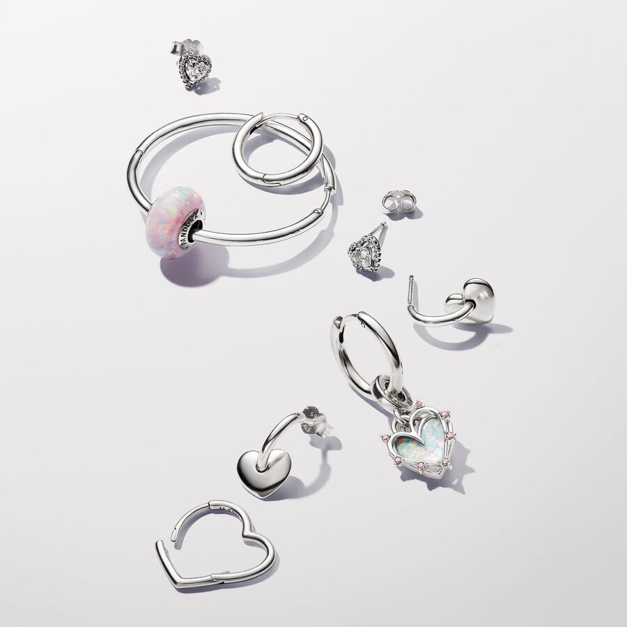 Pandora Vriendschap Opalescent Dubbele Hangende Bedel zilver - 793434C01