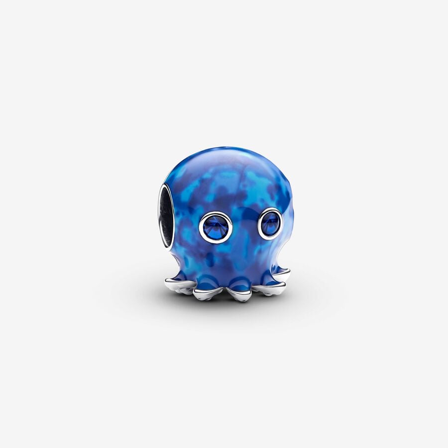 Pandora Oceaan Bubbels en Golven Octopus Bedel zilver - 793463C01