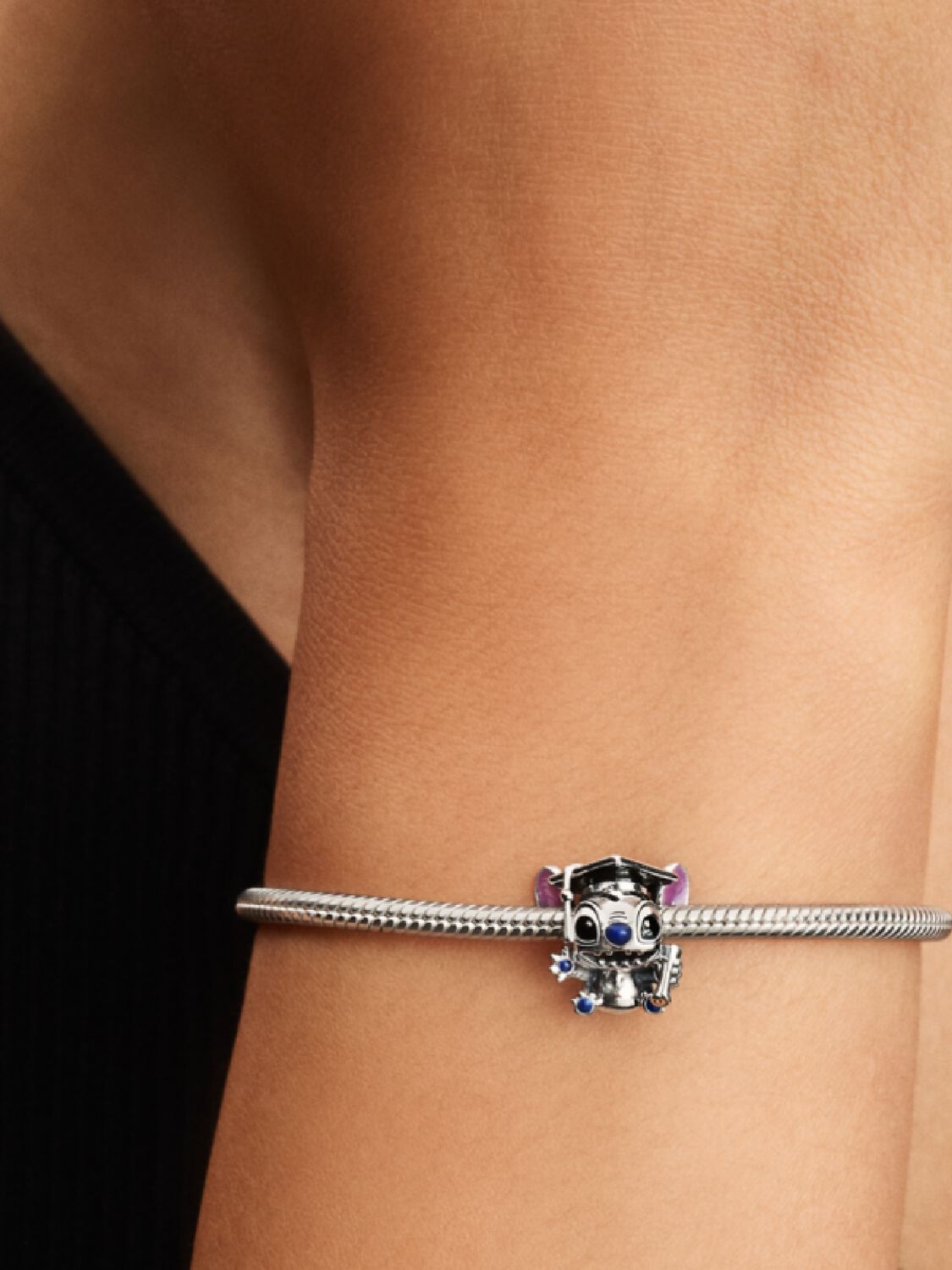 Pandora Disney Stitch Graduation-bedel zilver - 793789C01