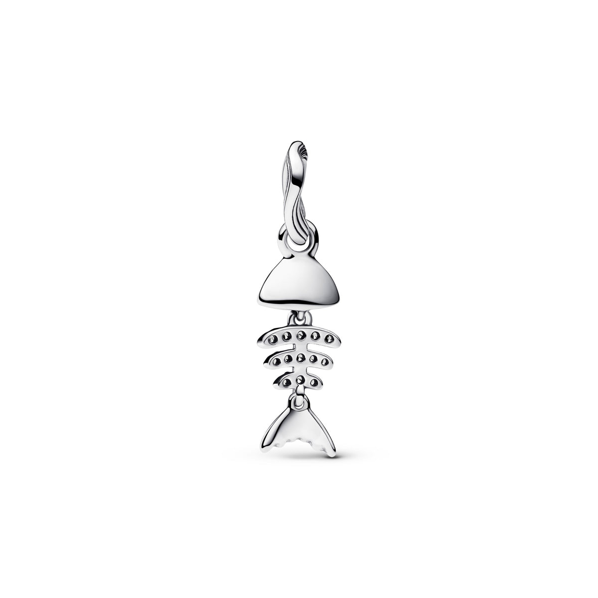 Pandora Turkooisblauwe Visgraat Hangende Bedel zilver 793894C01