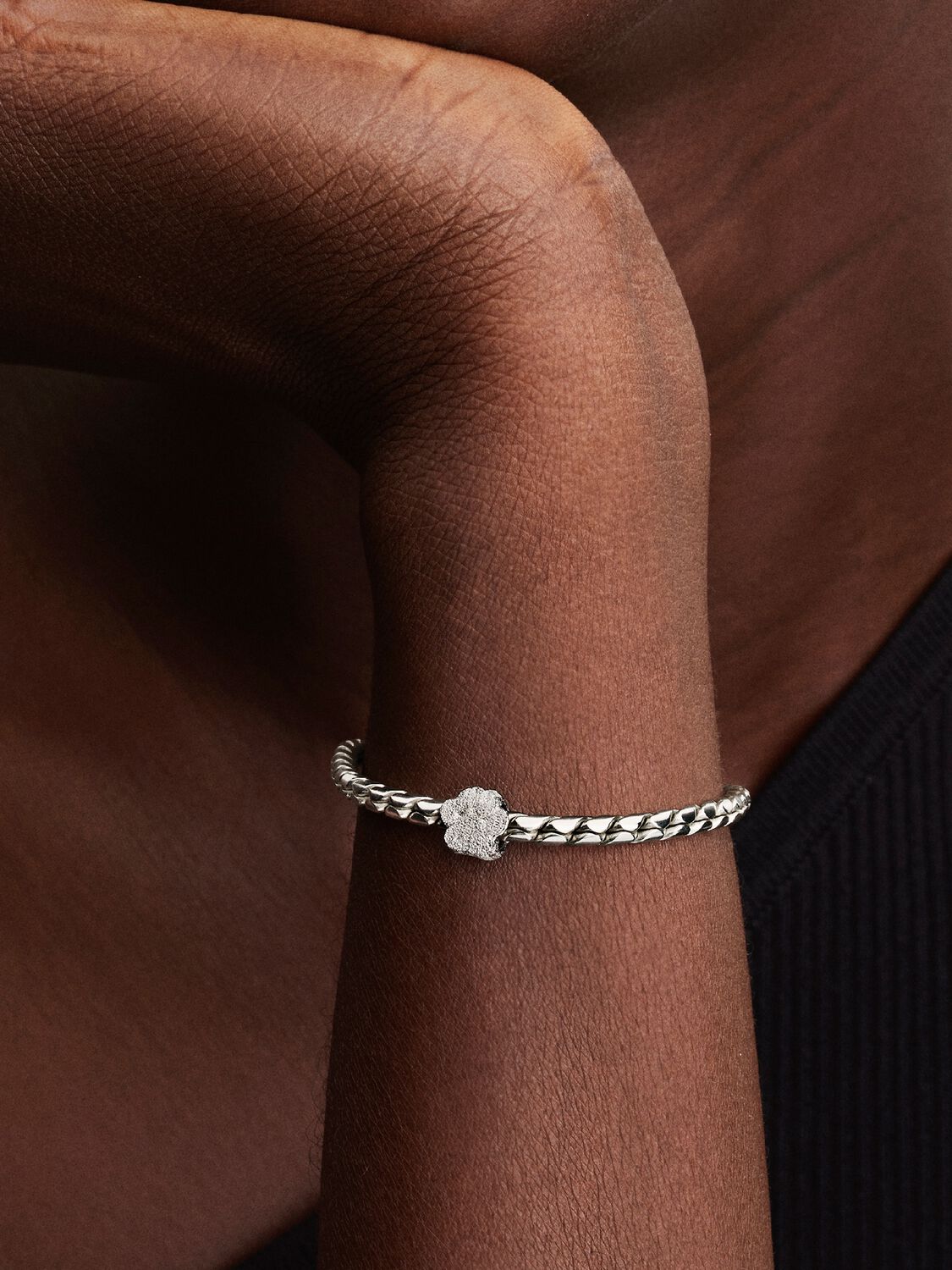 Pandora Minibedel getextureerde pootafdruk 794043C00