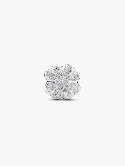 Pandora Getextureerd Klavertje Vier Minibedel zilver - 794047C00