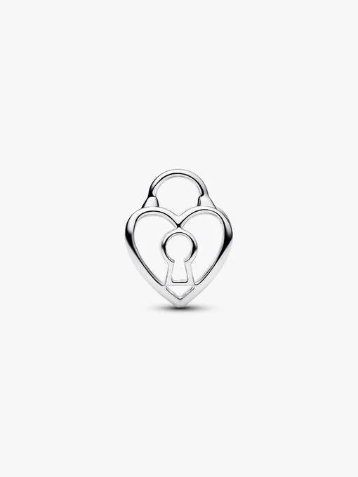 Pandora Opengewerkt Hart Hangslot Bedel zilver - 794358C00