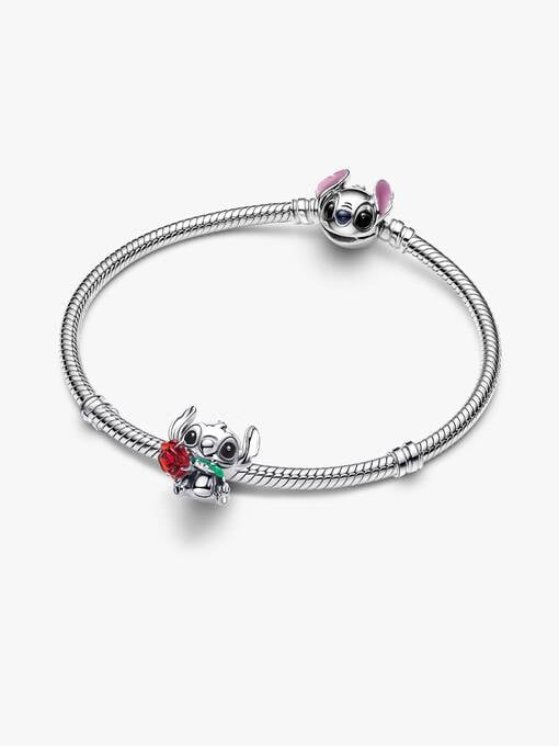 Pandora Disney Stitch muranoglazen bedel zilver - 794378C01